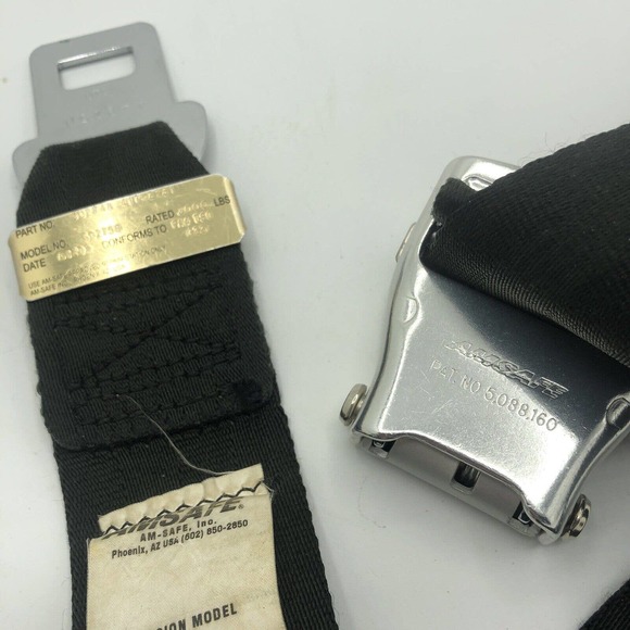 Amsafe Airline Airplane Aircraft Seat Lap Belt Extension Extender - Picture 3 of 3